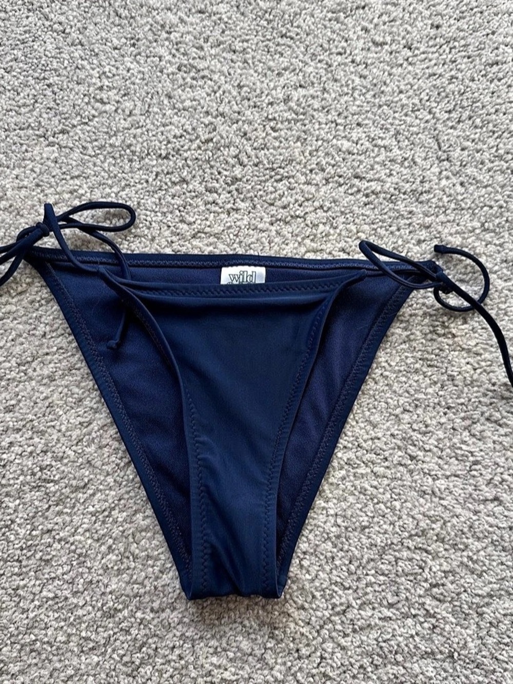 Wild Fable Low-Rise String Side-Tie Extra Cheeky Coverage Bikini Bottom Bikini